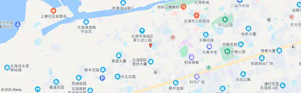 北海中安大厦_公交站地图_北海公交_妙搜公交查询2025