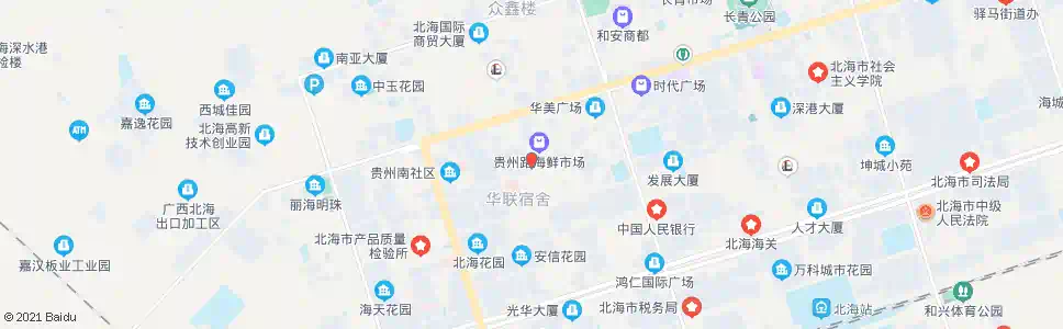 北海贵州市场_公交站地图_北海公交_妙搜公交查询2025