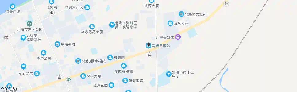 北海南珠汽车站_公交站地图_北海公交_妙搜公交查询2025