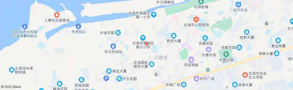 北海渔港路_公交站地图_北海公交_妙搜公交查询2025