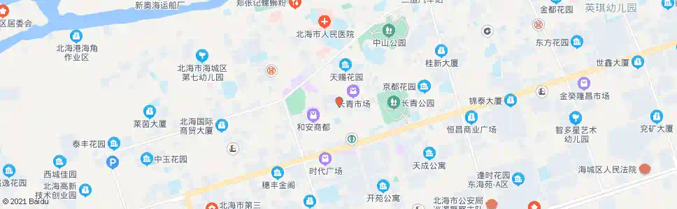 北海公共汽车公司宿舍_公交站地图_北海公交_妙搜公交查询2025