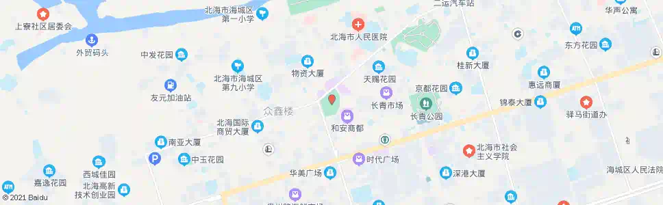北海北部湾广场_公交站地图_北海公交_妙搜公交查询2025
