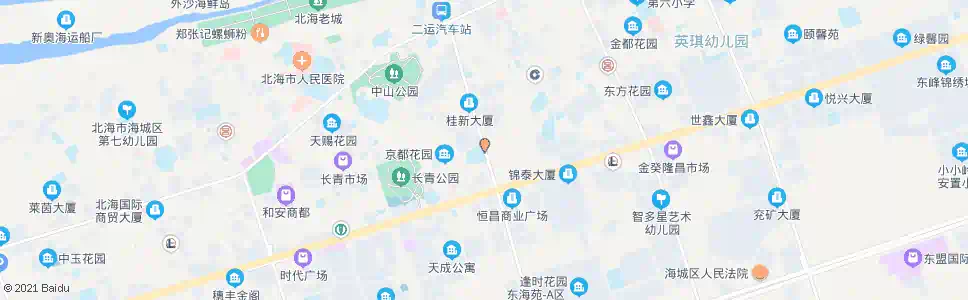 北海八中_公交站地图_北海公交_妙搜公交查询2025