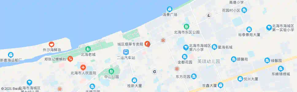 北海深圳路口_公交站地图_北海公交_妙搜公交查询2025