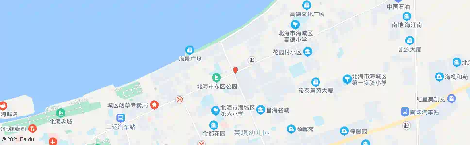 北海上海路口(北部湾路)_公交站地图_北海公交_妙搜公交查询2025