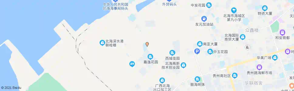 北海十六小_公交站地图_北海公交_妙搜公交查询2025