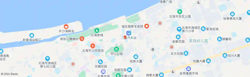 北海旧汽车总站_公交站地图_北海公交_妙搜公交查询2025