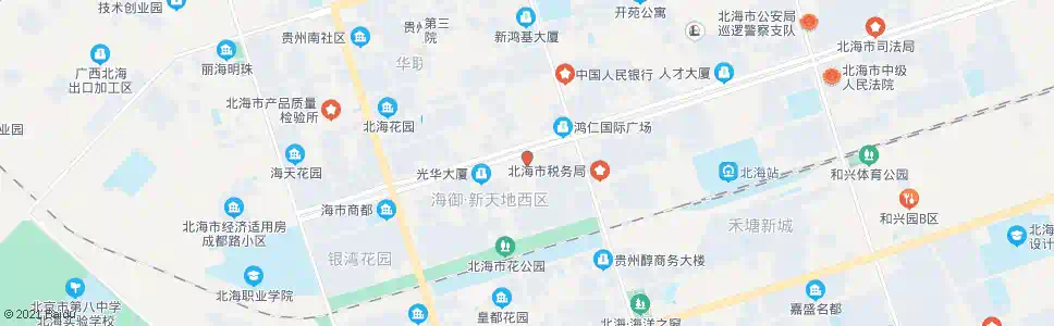北海白屋新区_公交站地图_北海公交_妙搜公交查询2025