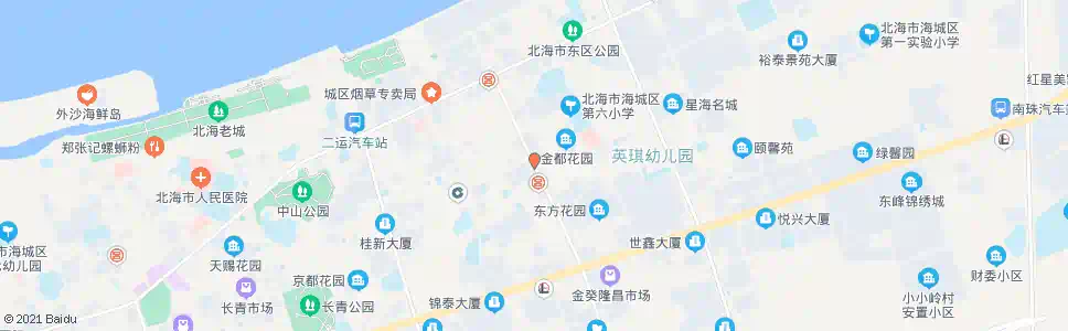 北海东海市场_公交站地图_北海公交_妙搜公交查询2025