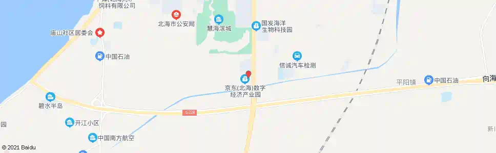 北海工业园区管委会_公交站地图_北海公交_妙搜公交查询2025