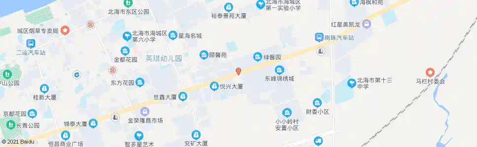北海湖北路口_公交站地图_北海公交_妙搜公交查询2025