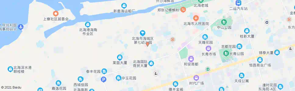 北海博铧医院_公交站地图_北海公交_妙搜公交查询2025