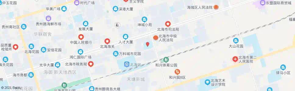 北海九中_公交站地图_北海公交_妙搜公交查询2025