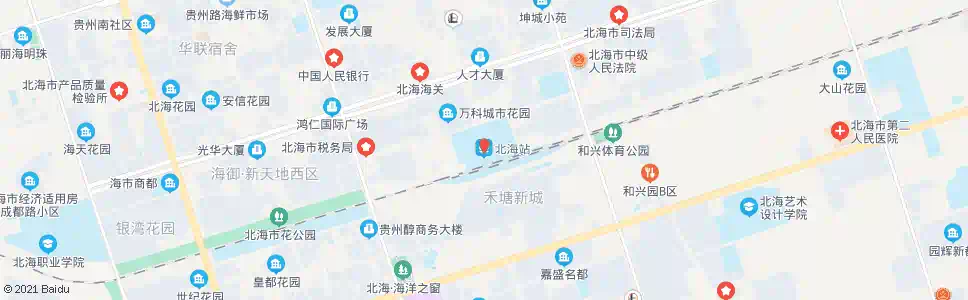北海湖南北路_公交站地图_北海公交_妙搜公交查询2025