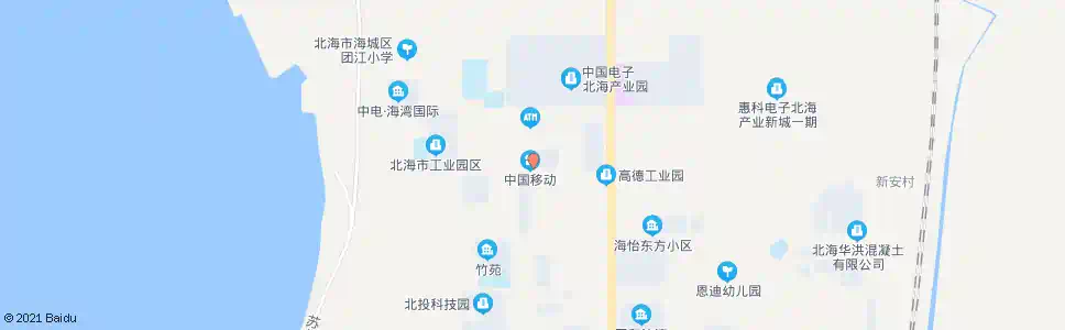 北海冠德宿舍区_公交站地图_北海公交_妙搜公交查询2025