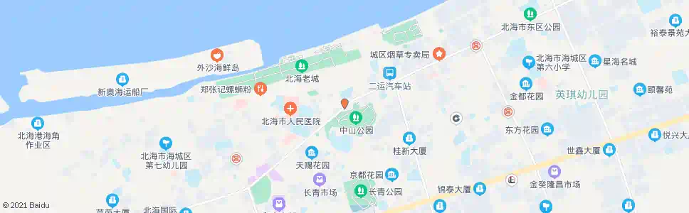 北海二小_公交站地图_北海公交_妙搜公交查询2025