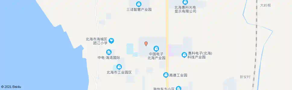 北海中电产业园_公交站地图_北海公交_妙搜公交查询2025