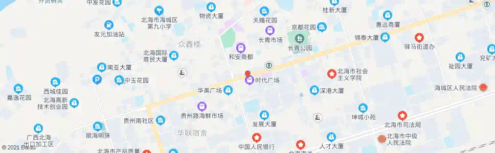 北海四川路口_公交站地图_北海公交_妙搜公交查询2025