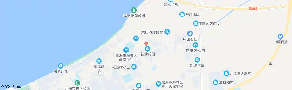 北海高德市场_公交站地图_北海公交_妙搜公交查询2025