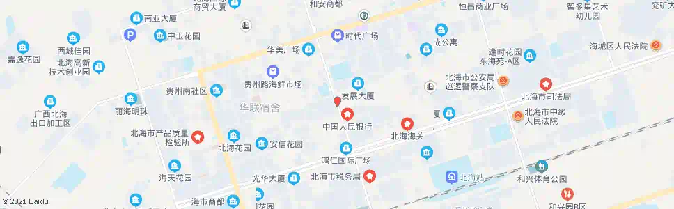 北海重庆路口_公交站地图_北海公交_妙搜公交查询2025