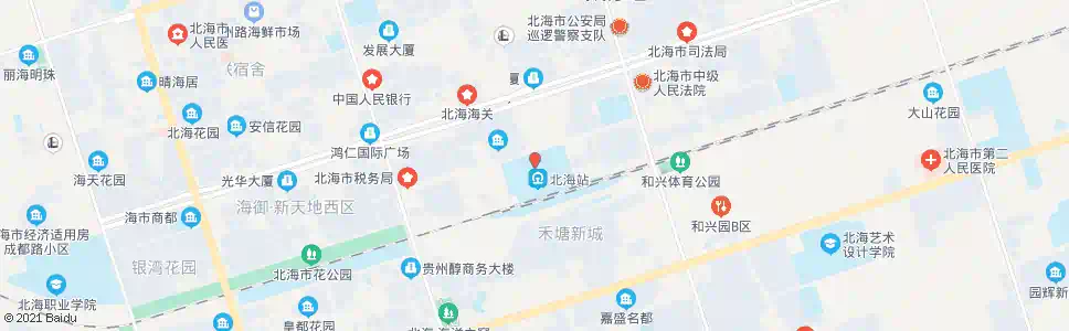 北海站前路口_公交站地图_北海公交_妙搜公交查询2025