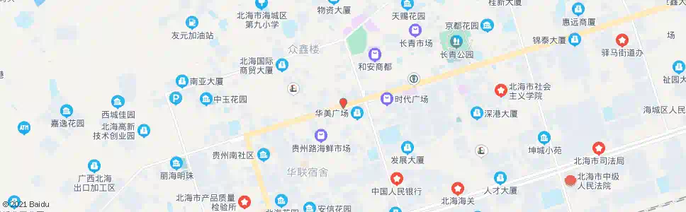 北海富贵路口_公交站地图_北海公交_妙搜公交查询2025