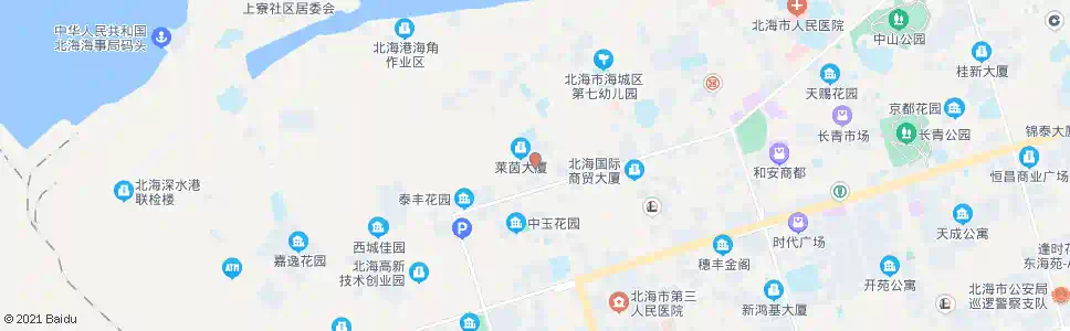 北海北云市场_公交站地图_北海公交_妙搜公交查询2025