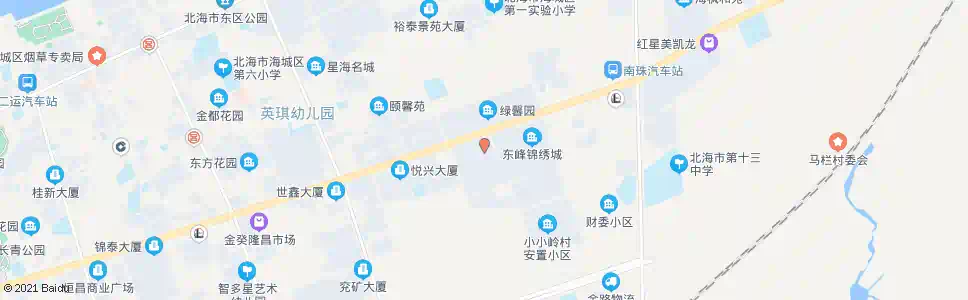 北海公安局_公交站地图_北海公交_妙搜公交查询2025