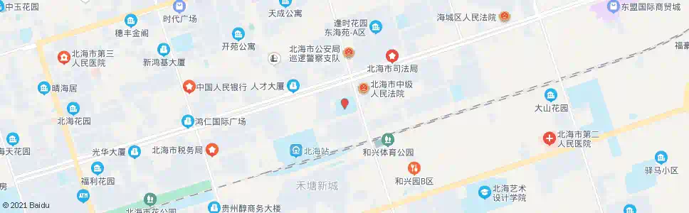 北海北海九中_公交站地图_北海公交_妙搜公交查询2025