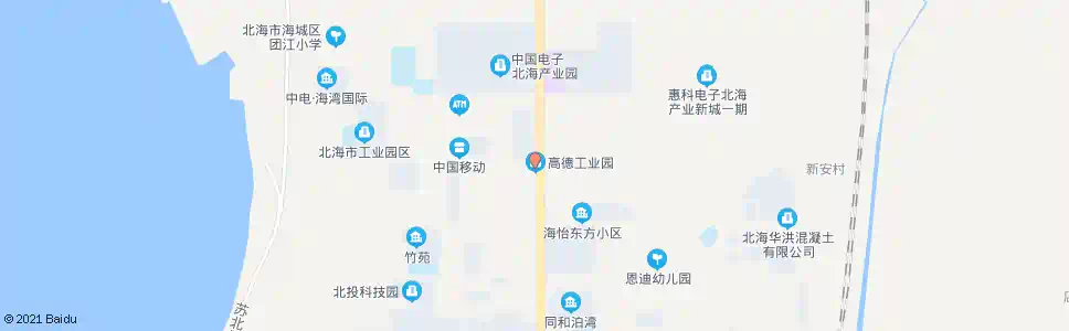 北海冠德科技园_公交站地图_北海公交_妙搜公交查询2025