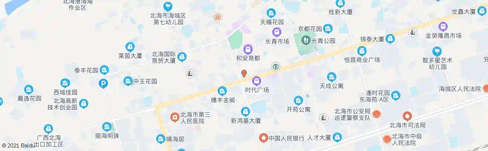 北海金湾大厦_公交站地图_北海公交_妙搜公交查询2025