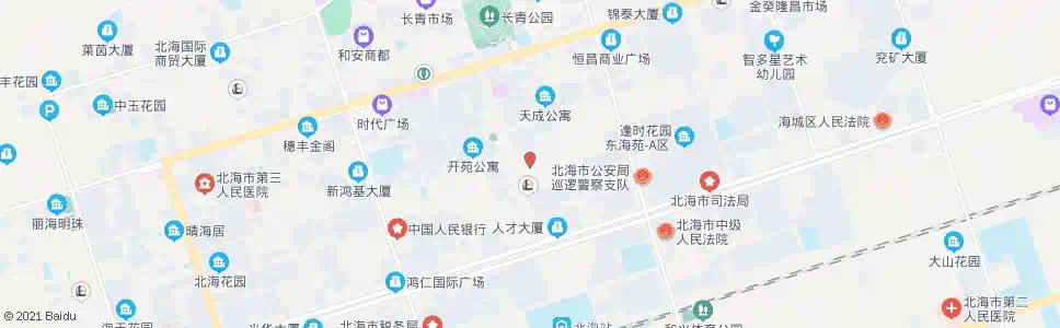 北海水果市场_公交站地图_北海公交_妙搜公交查询2025