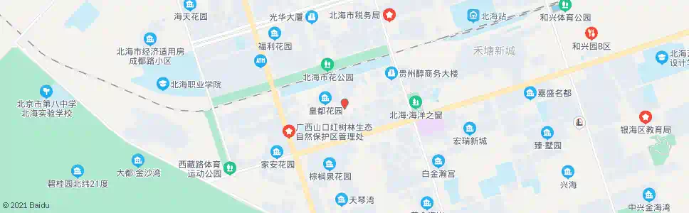 北海贵州开发区_公交站地图_北海公交_妙搜公交查询2025