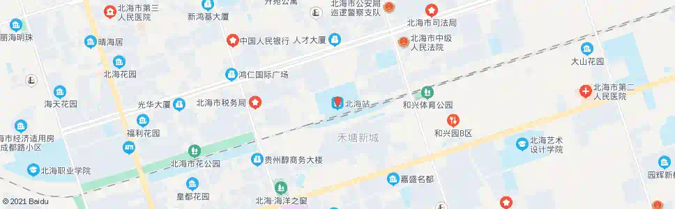 北海驿马_公交站地图_北海公交_妙搜公交查询2025