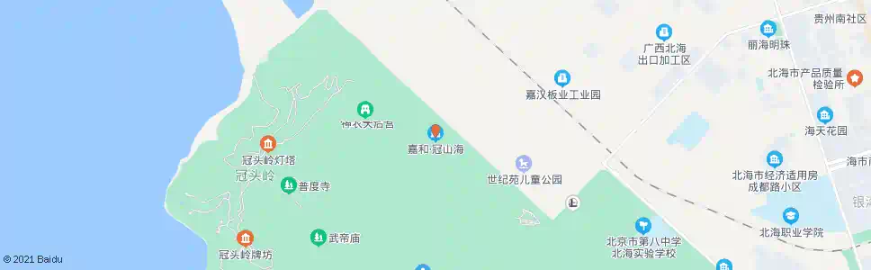 北海冠山海_公交站地图_北海公交_妙搜公交查询2025