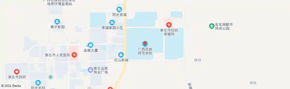 崇左广西民师院_公交站地图_崇左公交_妙搜公交查询2025
