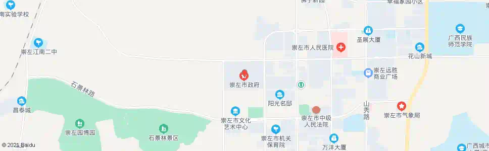 崇左旅部路口_公交站地图_崇左公交_妙搜公交查询2025