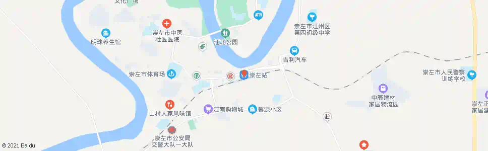 崇左火车站_公交站地图_崇左公交_妙搜公交查询2025