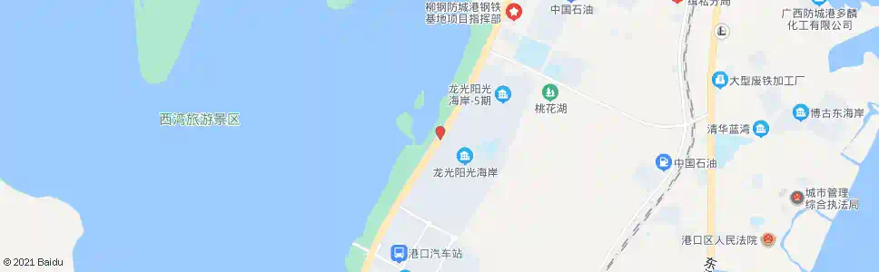 防城港阳光海岸_公交站地图_防城港公交_妙搜公交查询2025