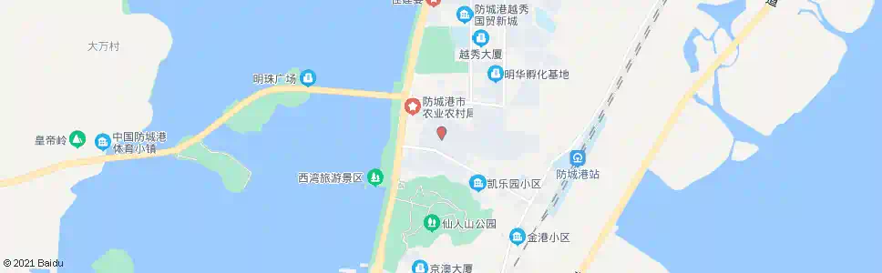 防城港仙人湾小区_公交站地图_防城港公交_妙搜公交查询2025