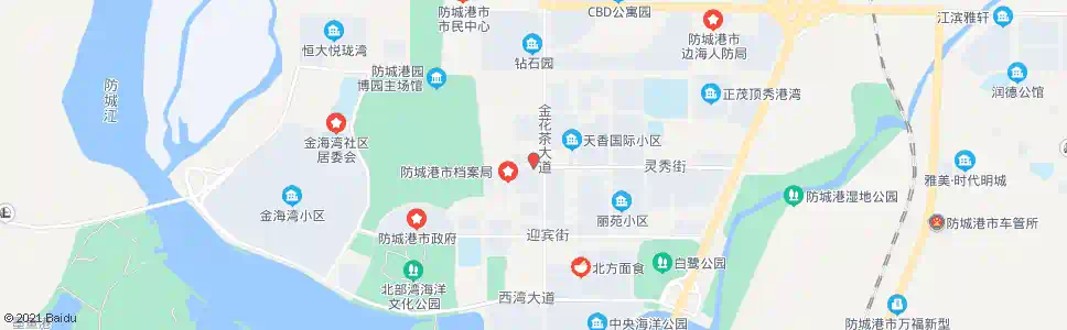 防城港灵秀街口_公交站地图_防城港公交_妙搜公交查询2025