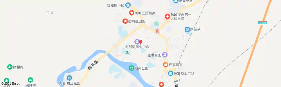 防城港北部湾商业中心_公交站地图_防城港公交_妙搜公交查询2025