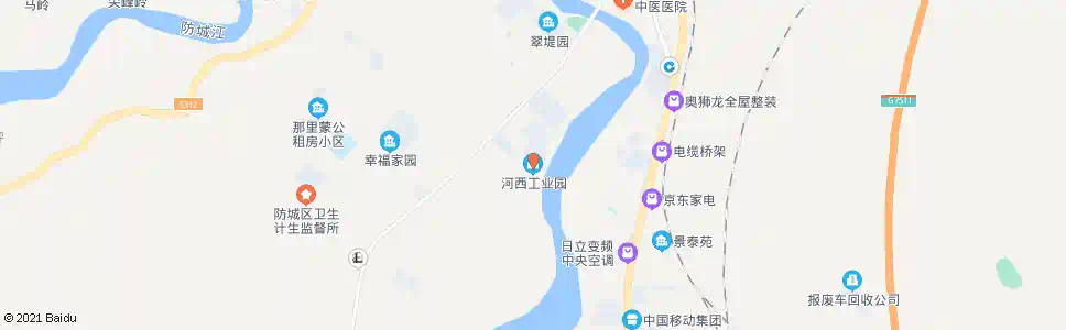 防城港河西工业区_公交站地图_防城港公交_妙搜公交查询2025