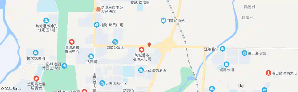 防城港国防大厦_公交站地图_防城港公交_妙搜公交查询2025