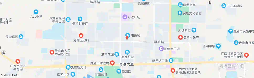 贵港阳光都市_公交站地图_贵港公交_妙搜公交查询2025