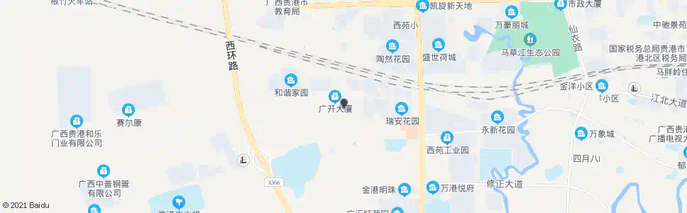贵港西江农场安置小区_公交站地图_贵港公交_妙搜公交查询2025