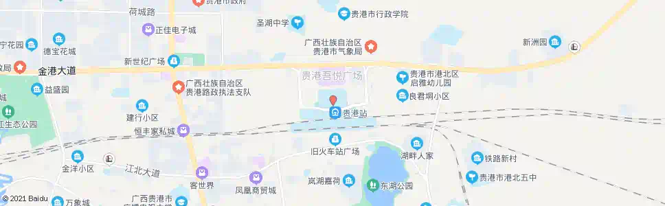 贵港广场_公交站地图_贵港公交_妙搜公交查询2025