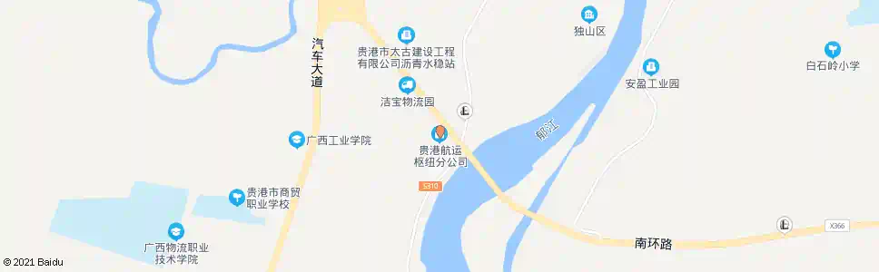 贵港航运枢纽_公交站地图_贵港公交_妙搜公交查询2025
