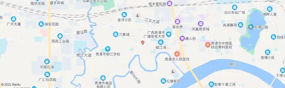 贵港小江市场_公交站地图_贵港公交_妙搜公交查询2025