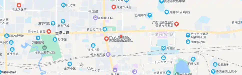 贵港港宝街喷泉广场_公交站地图_贵港公交_妙搜公交查询2025